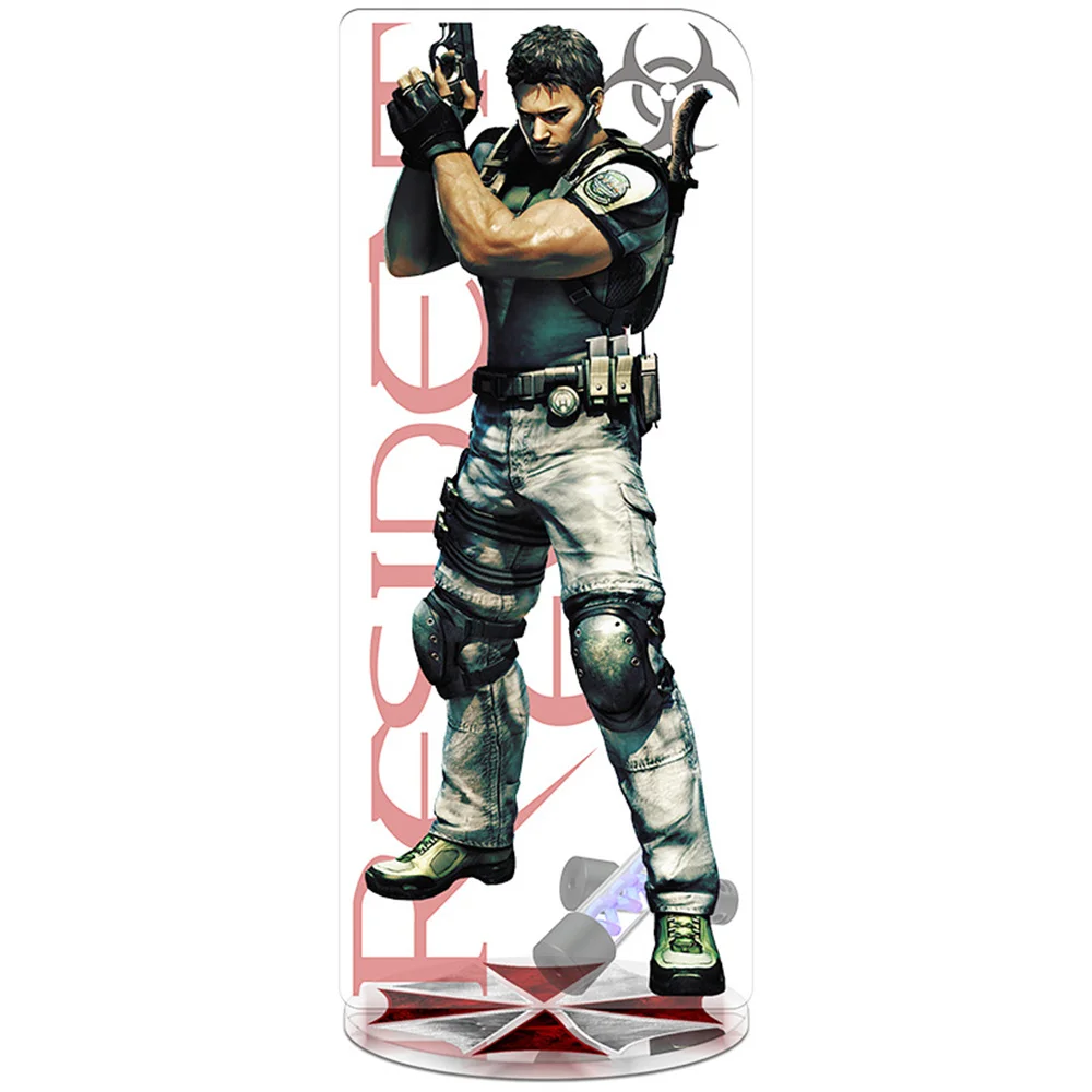 RE4 الشر المقيم 4 القلعة إعادة تعيين ليون سكوت كينيدي المفاتيح الاكريليك حامل نموذج لوحة هدية بالجملة لعبة المنتجات ذات الصلة