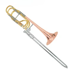 High Grade Gold Brass Bell Bb/F/Eb/D Key Bass Trombone (JTB-320)