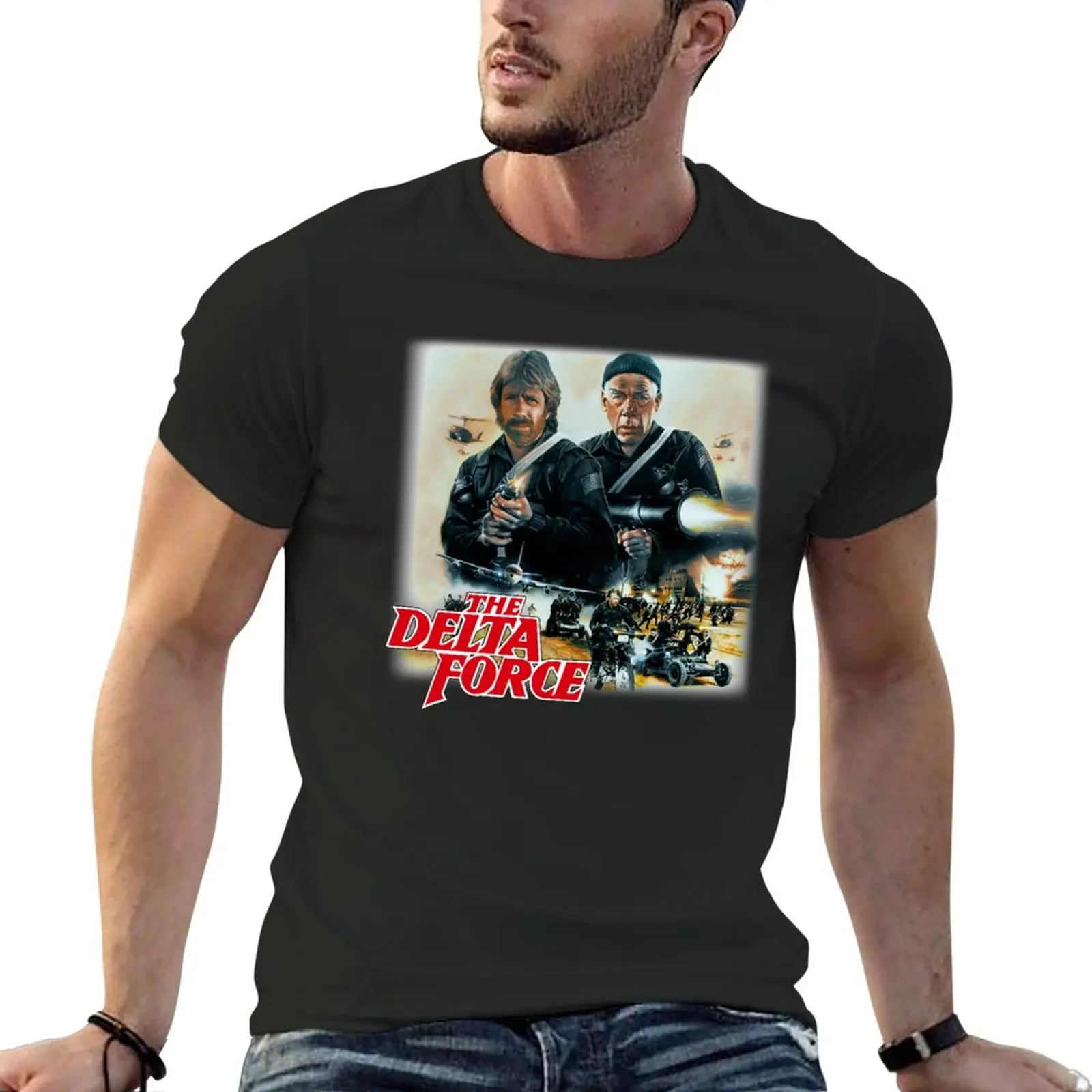 Chuck Norris - Delta Force T-Shirt Tee shirt plain mens graphic t-shirts pack