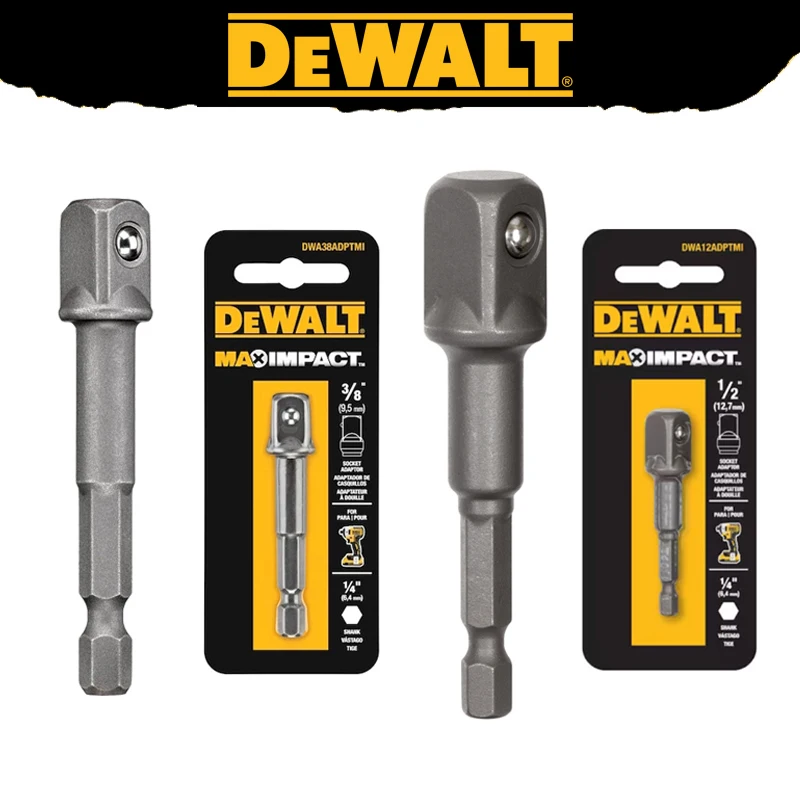 DEWALT DWA12ADPTMI DWA38ADPTMI adaptador cuadrado impacto máximo 1/4 