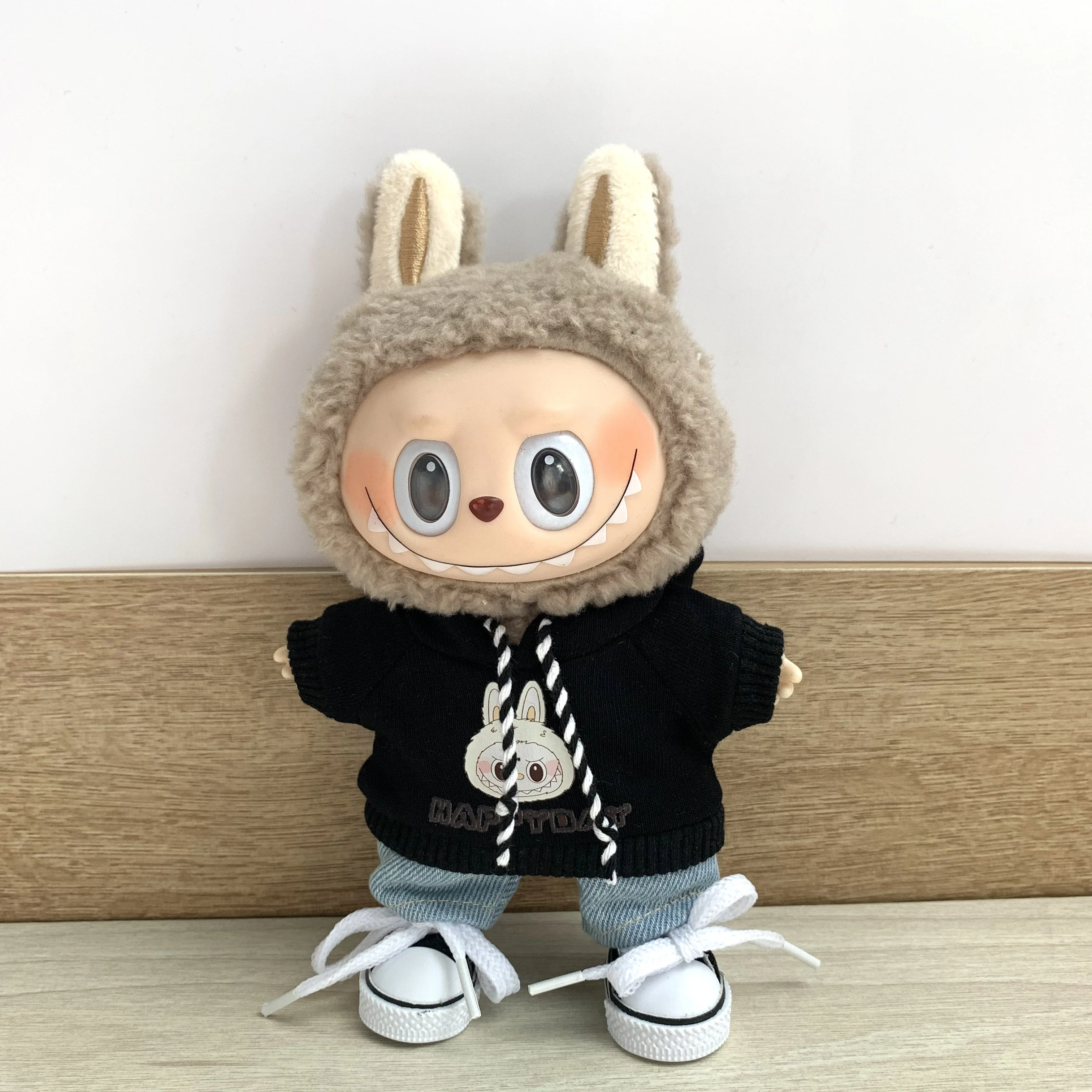 Labubu roupas المعلقات calças macacão saias الفقرة 15 سنتيمتر 17 سنتيمتر الملحقات دي بونيكا لابوبو