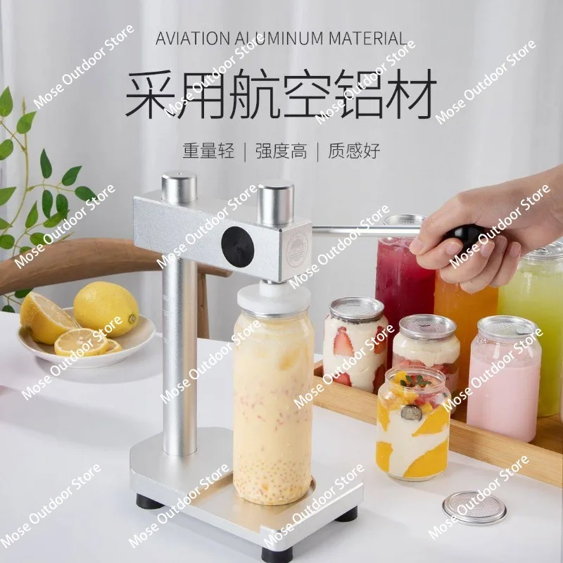 

Manual Can Sealer Commercial Beverage and Soda Packaging PET Disposable Can Sealer 100 Bottles
