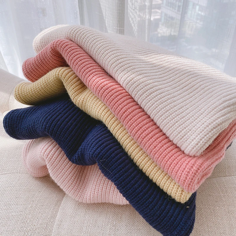 Girls' Knit Sweater Pullover Cozy Winter Toddler Top in Candy Colors Loose Casual Kids Clothing 1-6Y  Girls Sweater