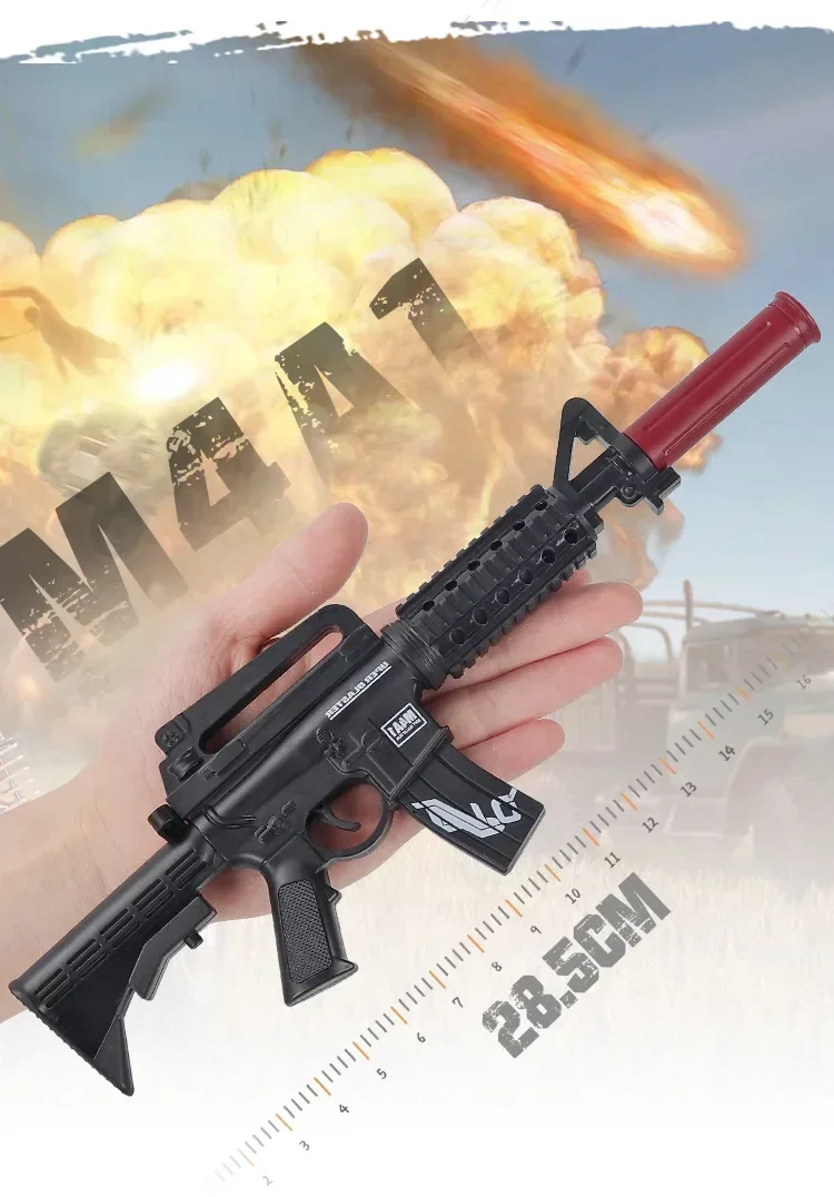 Soft Bullet Mini AK47 M4A1 Abschlagbare Spielzeugpistole Gewehr Shell Auswurf Spielzeugpistole Modell Kinder Weihnachtsgeschenke Spielzeug für Erwachsene – Detail 4