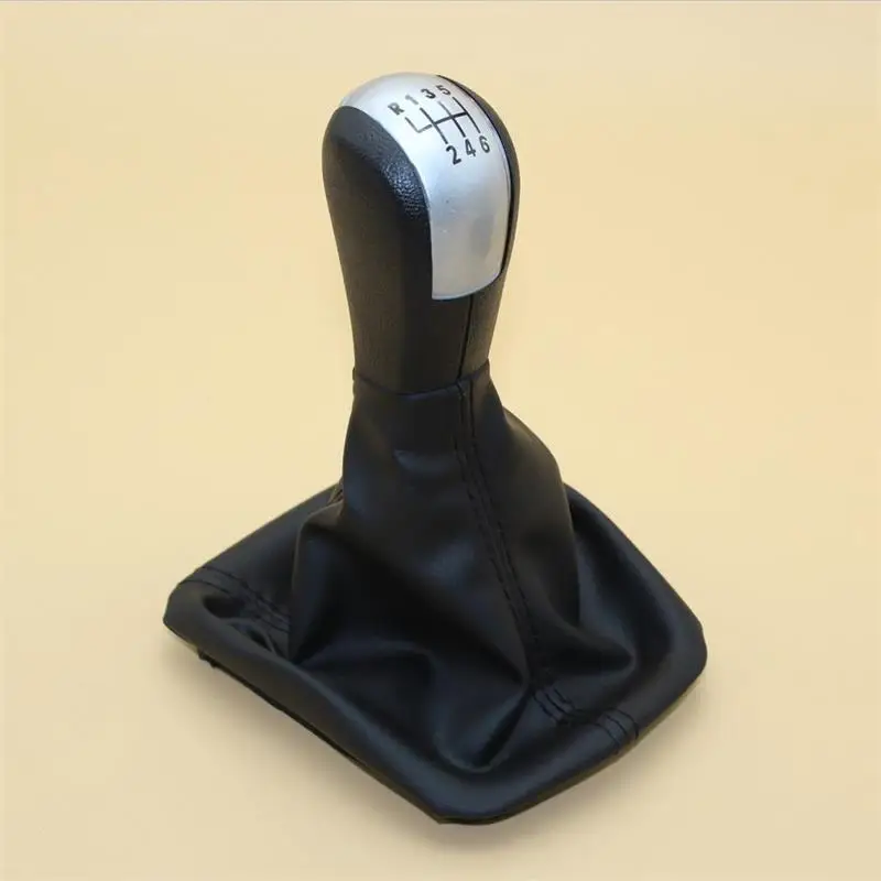 For Skoda Octavia 2 A5 A6 2004 2005 2006 2007 2008 2009 2010 2011 2012 2013 5 / 6 Speed Gear Lever Stick Shift Knob Leather Boot
