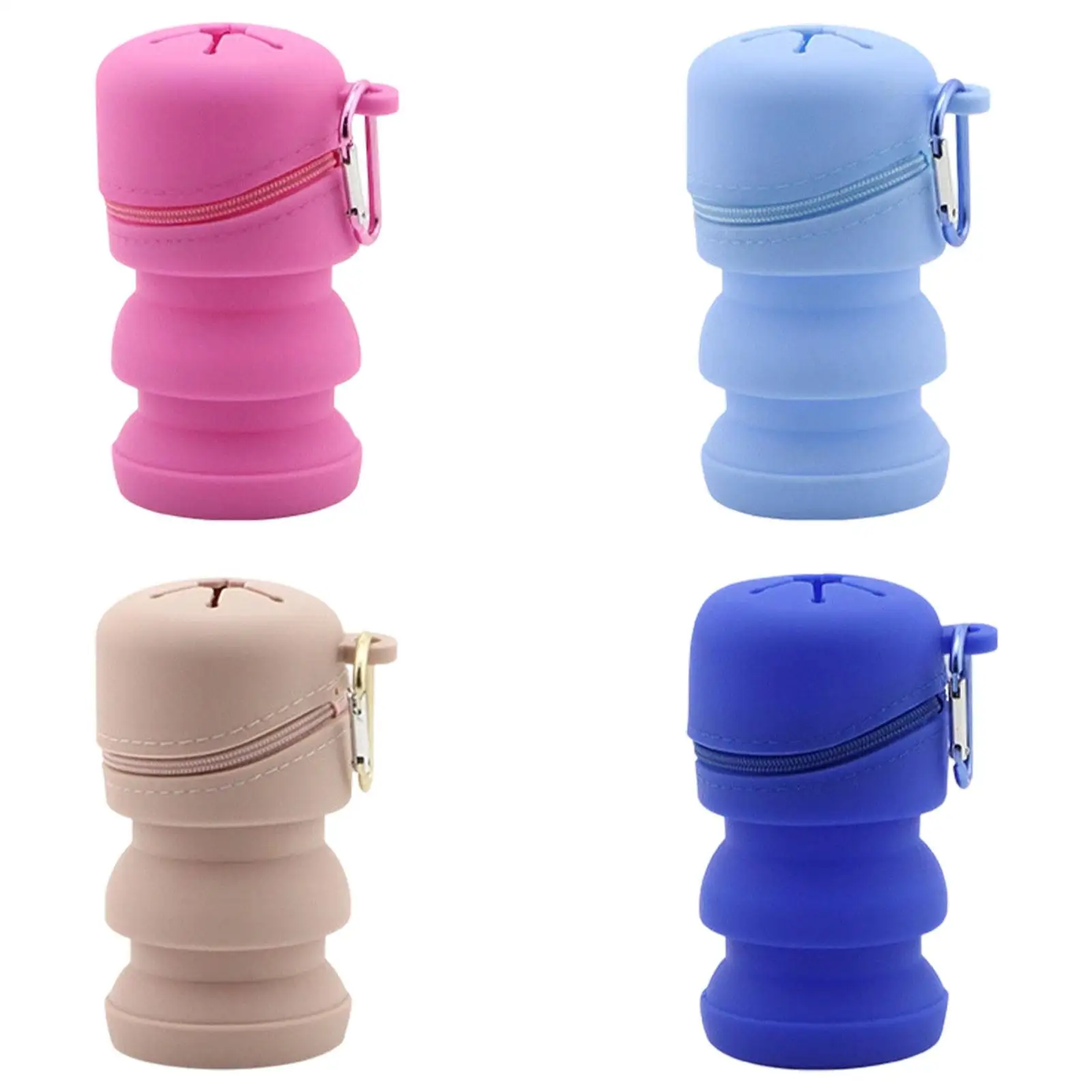 

Silicone Fly Fishing Box Foldable Zippered Lightweight Container for Outdoor