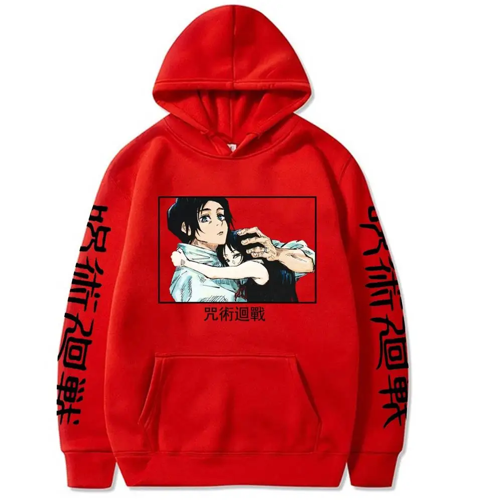 Anime Jujutsu Kaisen Yuta Okkotsu Manga Hoodies Casual Men Women Unisex Cartoon Black Tops Clothes sweatshirt