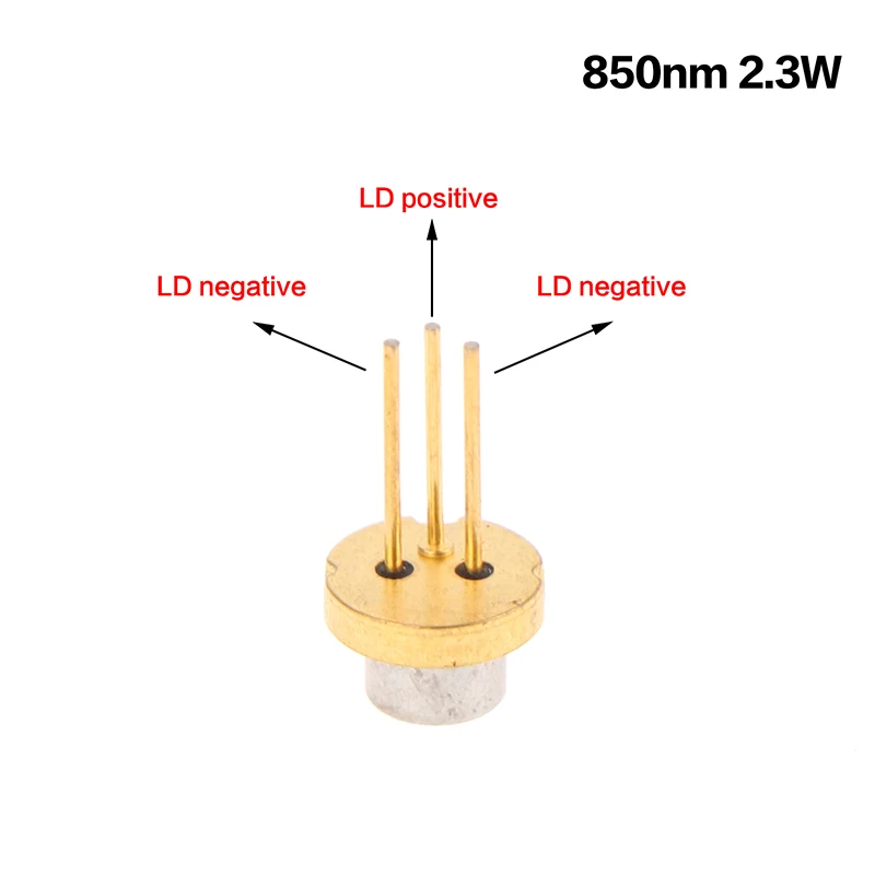 850NM 2.3W (2300mW) IR Laser Diode - 5.6mm TO-18 Powerful Infrared LD Night Vision Device Laser Accessories For DIY Projects