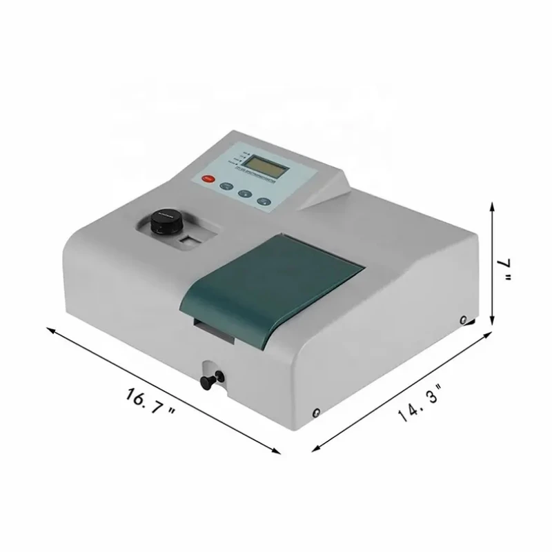 IKEME Laboratory Spectrophotometer 340-1020nm Double Beam Visible Sewage Detection Spectrophotometer With Quartz Cell 721