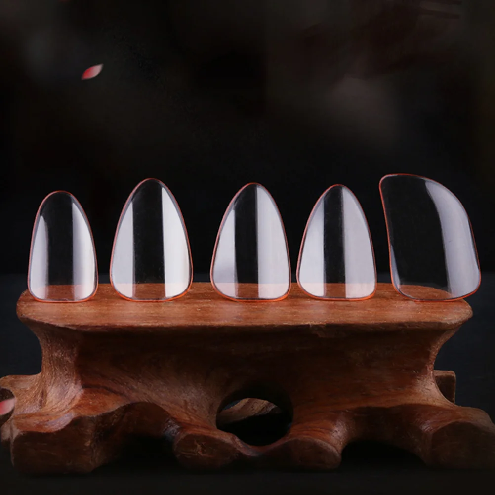 

5 Pcs Pipa Nails Finger Picks Instruments Fake Practice Tools Covers Fingertip Protective Ukulele Protection