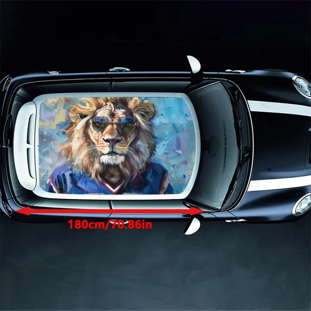 스포츠 저지 차량 루프 스티커 PVC 방수 스티커, 눈에 띄는 자동차 외부 액세서리 장식 보호