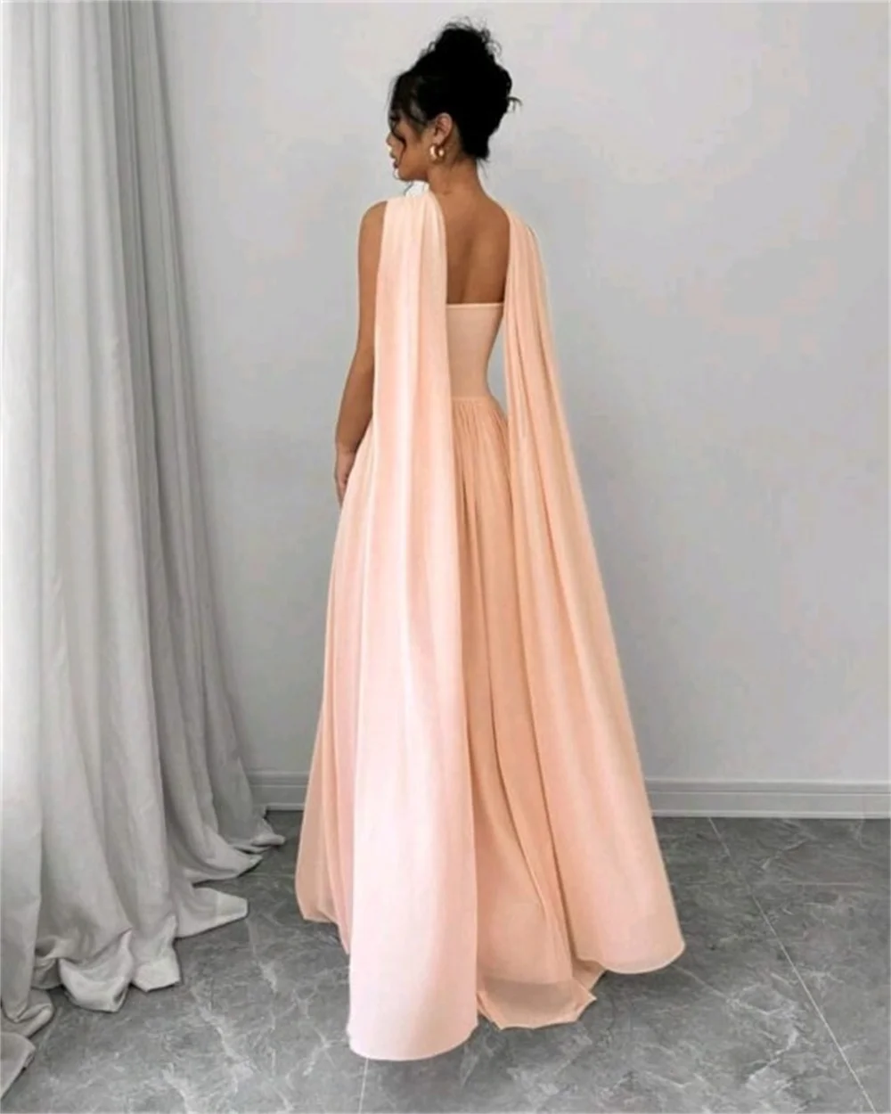 Mila-vestido de fiesta sencillo sin mangas, vestidos de noche lujosos sin tirantes personalizados para mujer, vestidos de fiesta hasta el suelo sin tirantes