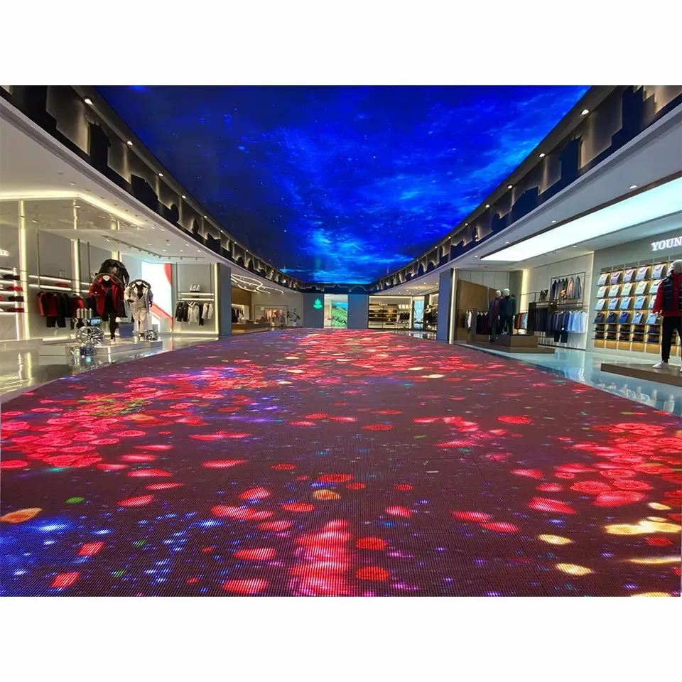 

Glass Walkway Led Dance Floor Tile Display of the Screen Rgb Color Change Stage Case