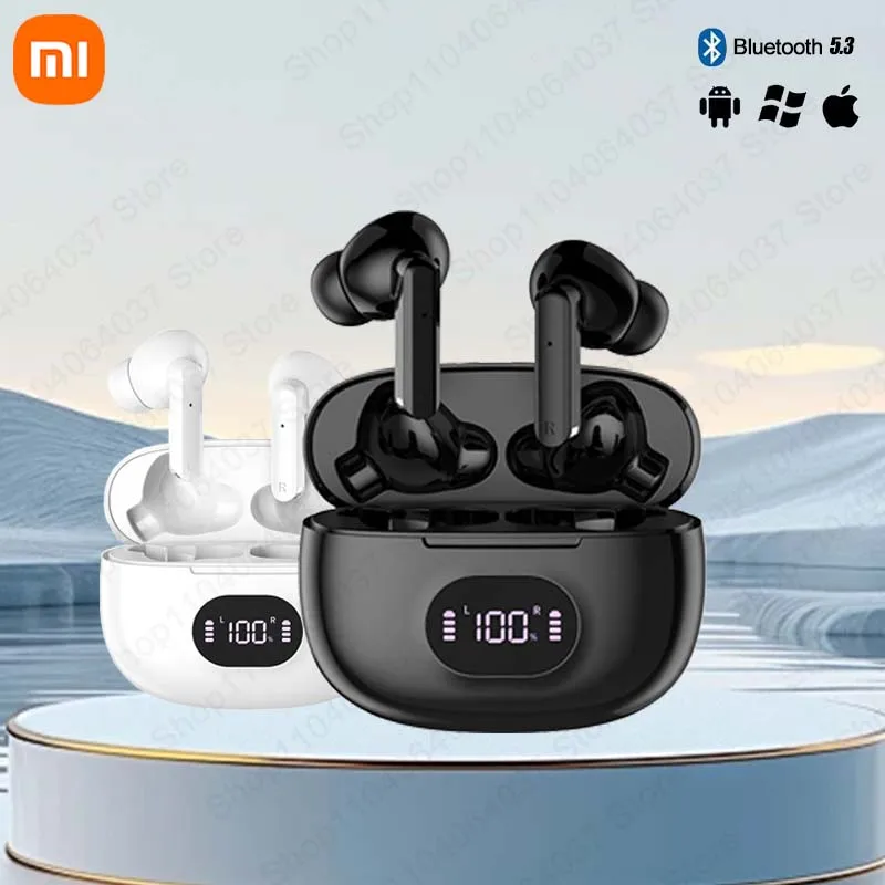 XIAOMI 919 Wireless Earphones Touch Control Bluetooth Headphones LED Digital Display In Ear waterproof Headsets for IOS Android