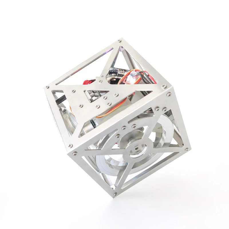 Self-balancing square, single point unilateral flip momentum inertia wheel cube balance wheel