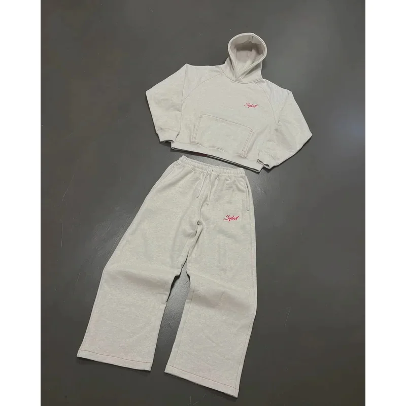 

❤ ❤ 2025 Y2k, мужская одежда в американском стиле ретро, спортивная одежда с вышивкой букв, Harajuku, готическая уличная одежда, повседневная одежда для пар, новинка ★ ☆