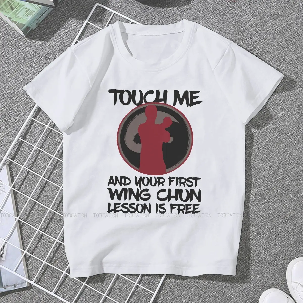 Wing Chun Martial Arts TShirt For Women Kung Fu Tees Style Female T Shirt 4XL Soft Printed Oversized