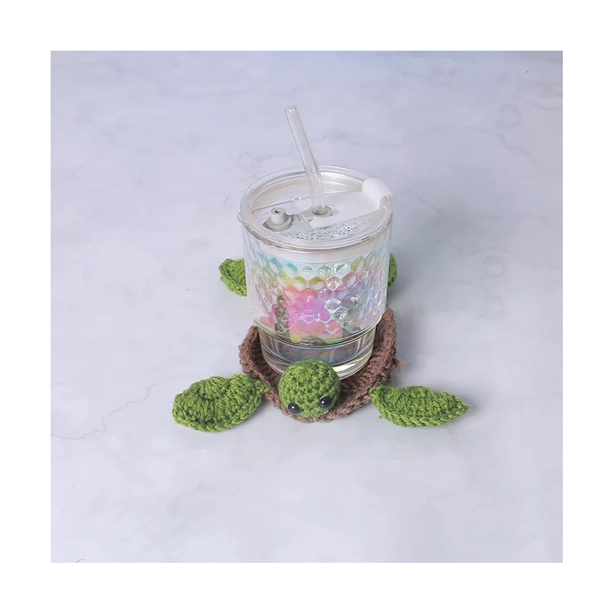 4 шт. подставки для черепахи, коврик для кружки с животными, вязаный подарок на новоселье, домашний декор, подарок для дочери, мамы