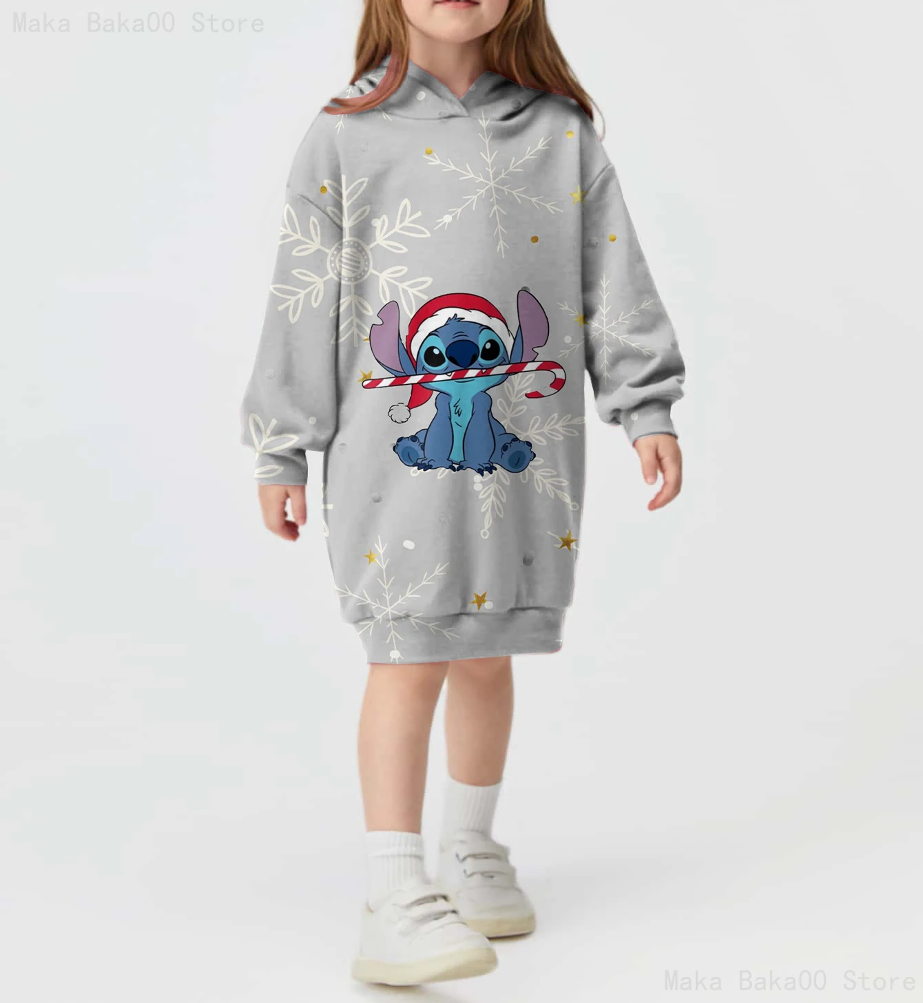 

Теплое платье-свитер для девочек, элегантное милое стильное осенне-зимнее детское платье с мультяшным принтом Диснея, пуловер