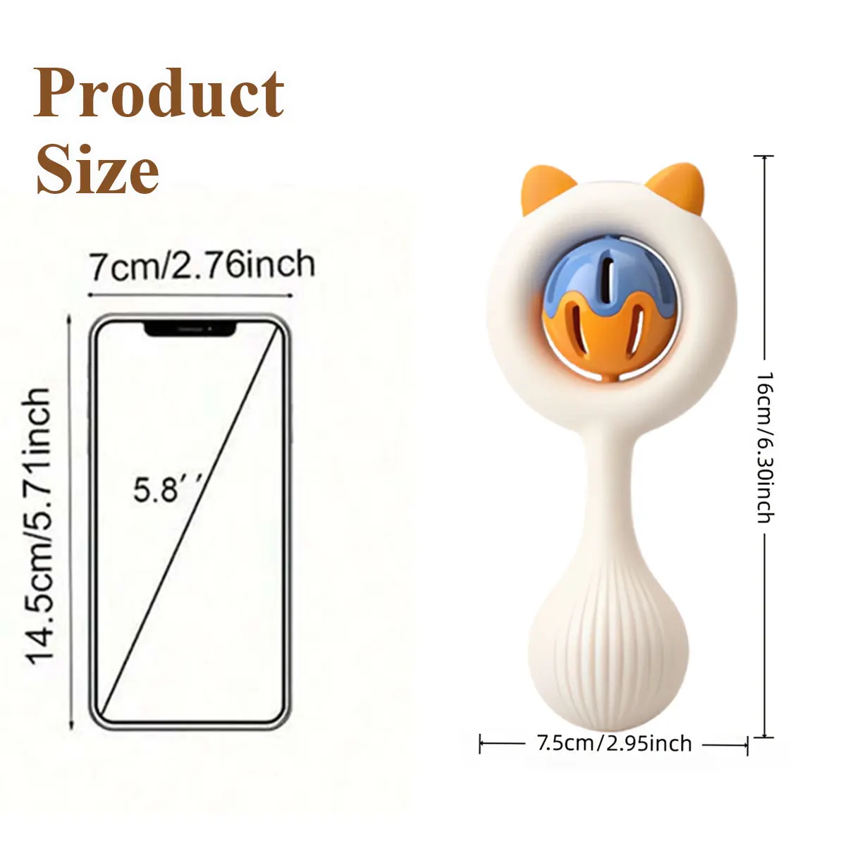 Bebê maracas/sonho de instrumento de pandeiro com som nítido brinquedo educativo precoce para crianças 18 meses + presente