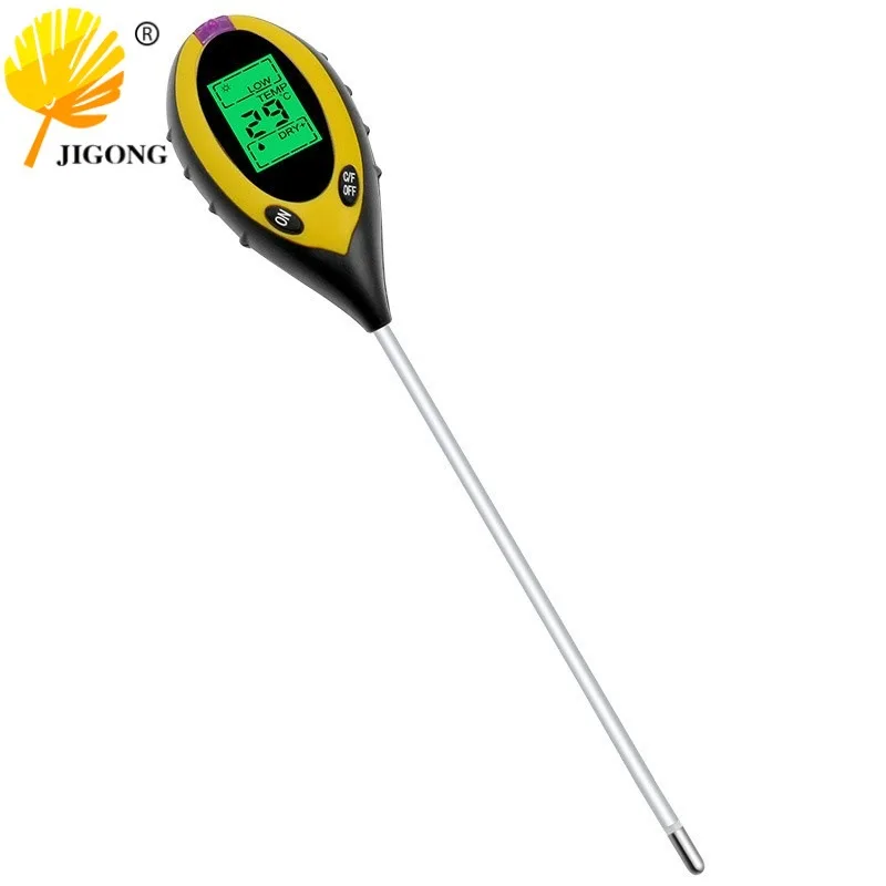 Soil PH tester, 4-in-1 electronic soil tester, photometer, temperature and humidity tester, wholesale