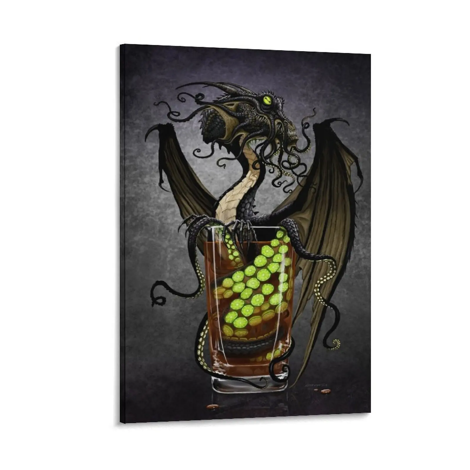 

Kraken Storm Dragon Canvas Painting house decorations home decorations