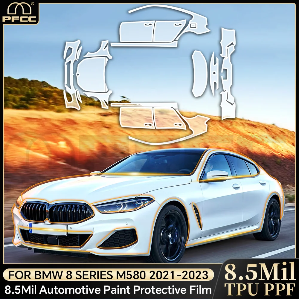 

Pre Cut For BMW 8 SERES M850i 2019-2025 TPU Paint Protection Film Anti-scratch Car Body Clear Bra PPF Resistant Invisible Cover
