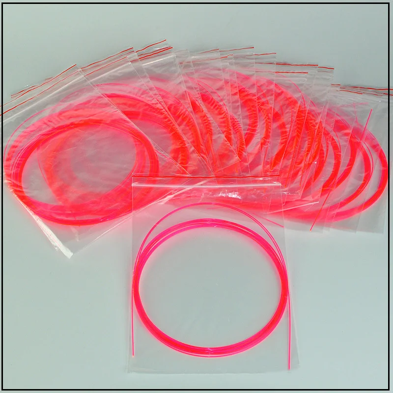 1M Fluorescent Fiber Optic Cable Optic Fiber Rod 0.75mm 1.0mm 1.5mm Red Neon Ultra Optic Fiber Lighting for Gun Sight Shutting