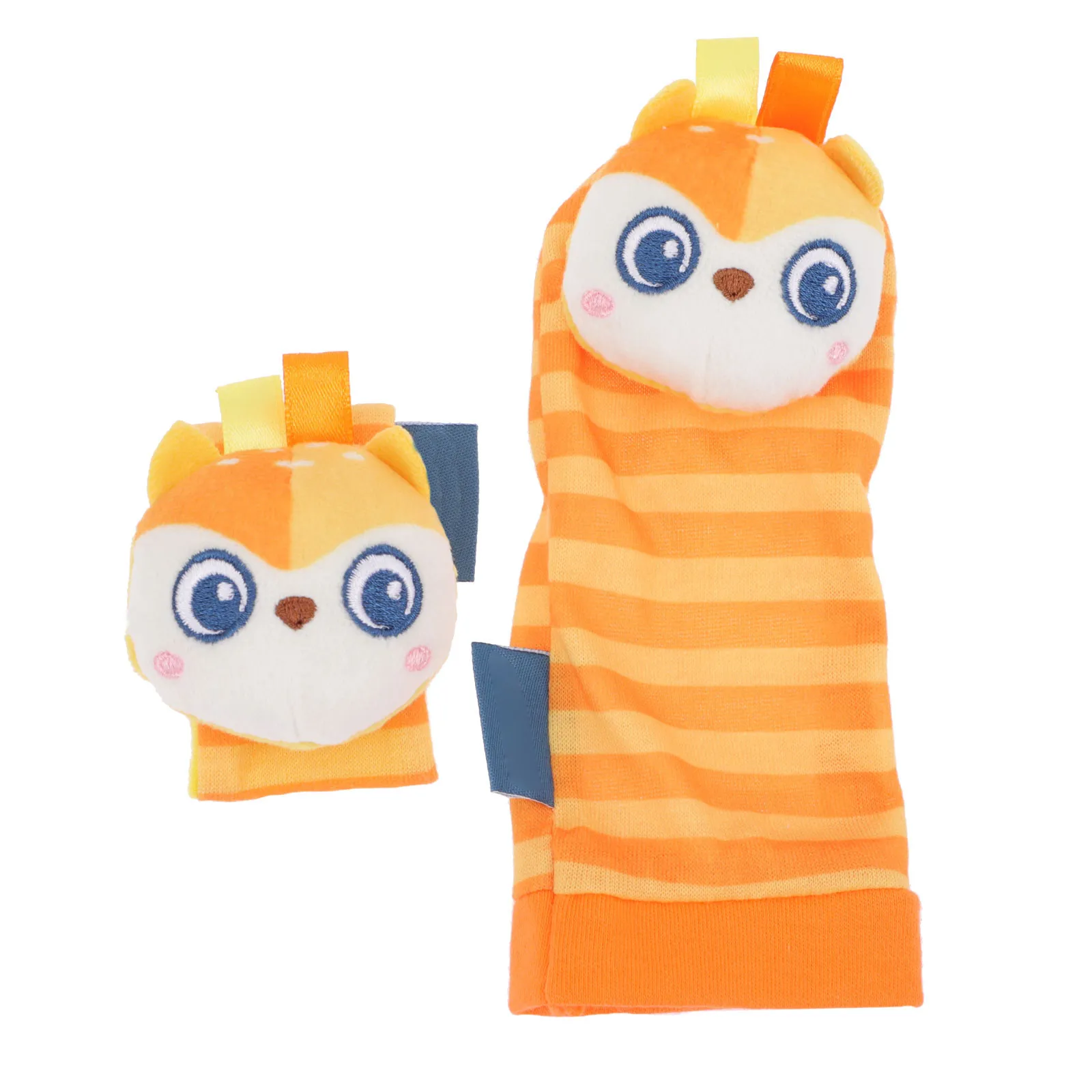 

Набор из 1 предмета: погремушки на запястья и носочки с колокольчиками для новорожденных, яркие цвета, стимулируют зрительное развитие и координацию рук и глаз