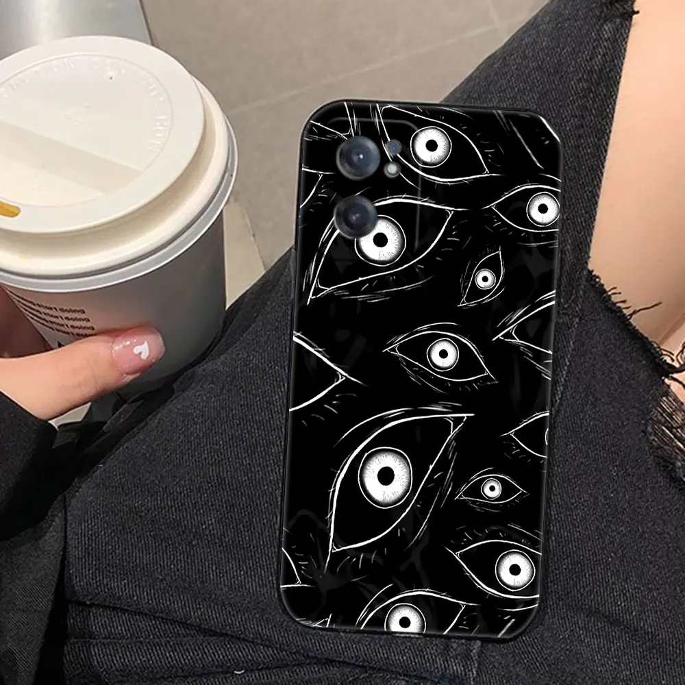 مخيف مخيف العين الحمراء الوجه جراب هاتف ل انفينيكس تكنو البوب سبارك الذكية 6 7 8 9 10 كامون 40 30 30S 15 16 17 20 20C غطاء من السيليكون #4