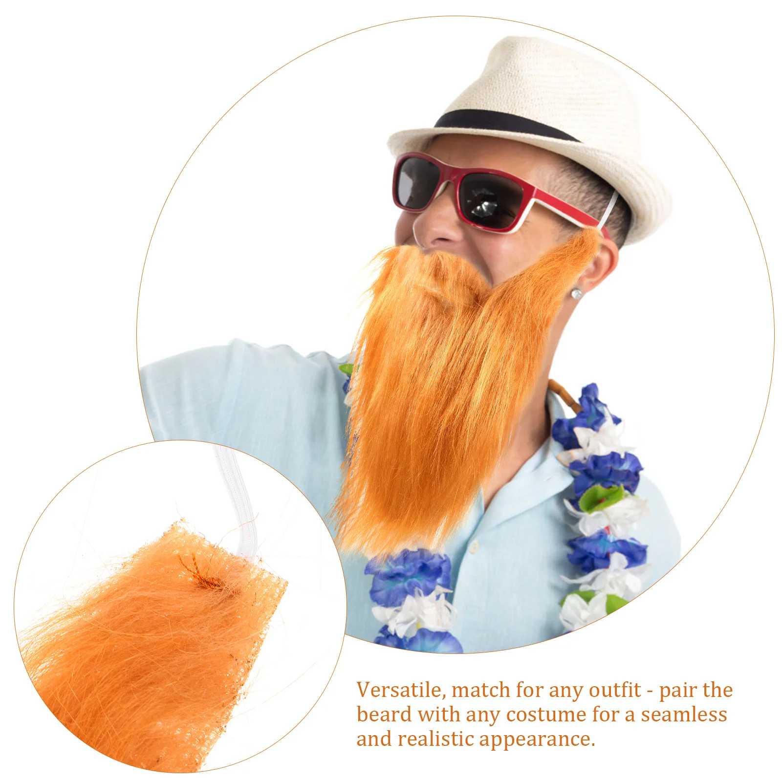 

Halloween Costume Prop For Men False Cosplay Halloween Fake Beard Party Facial Hair Accessory False Beard