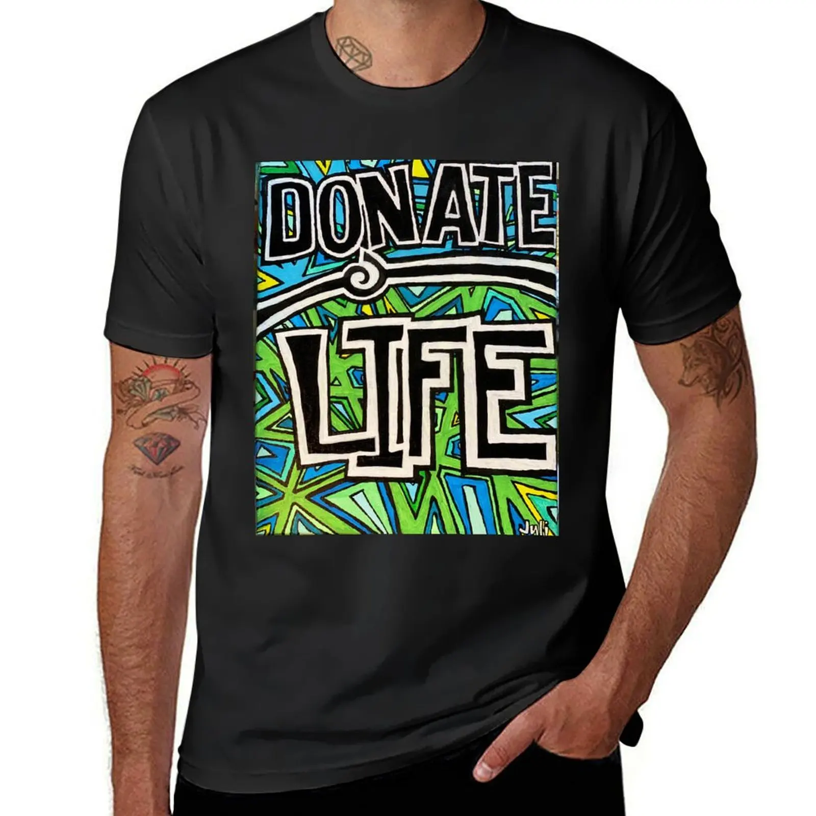 Donate Life T-Shirt customs oversizeds t shirts for men