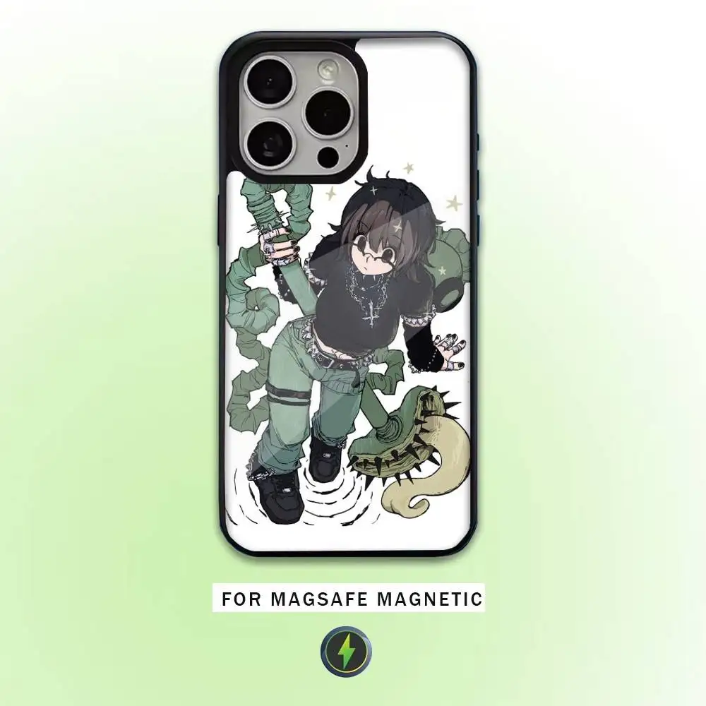 H-Hunter S-Shizuku Anime Handyhülle für iPhone17,16,15,14,13,12,11 Plus, Pro Max Magnetisches Magsafe Wireless Charging