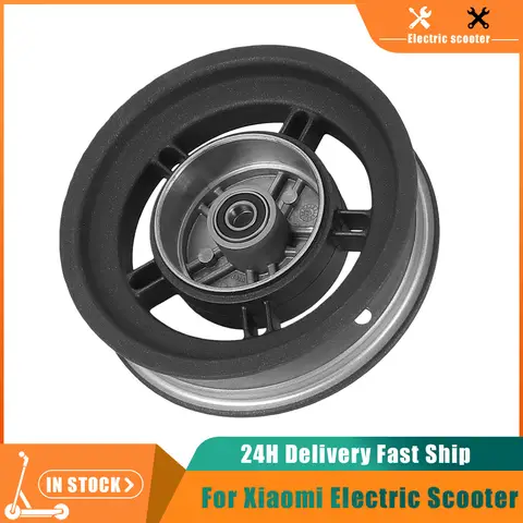 Electric Scooter Replacement Wheel Hub for Xiaomi 5 Aluminum Alloy Rim Front Wheel Hub Rim Tire Parts