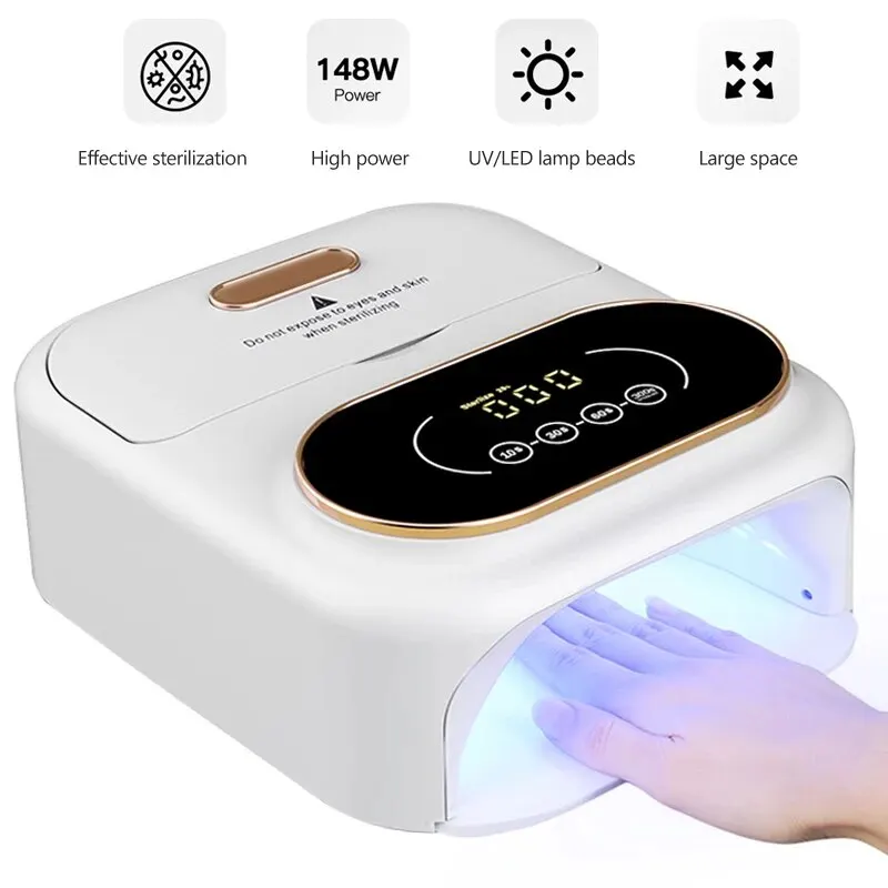 Nail Lamp UV LED Dryer With Sterilization For Nail Manicure Professional Gel Polish Drying Lamps Timer Auto Sensor Nail Tools