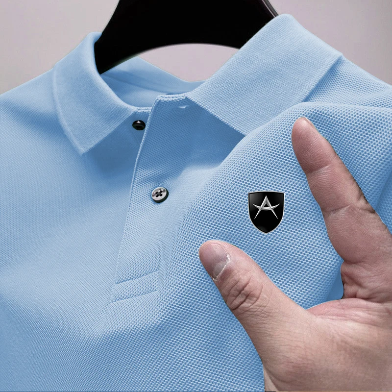 2024 Apollo Nieuw Zomermode Poloshirt, Hoogwaardig Herentopje Met Korte Mouwen, Zakelijk Casual Herenpoloshirt