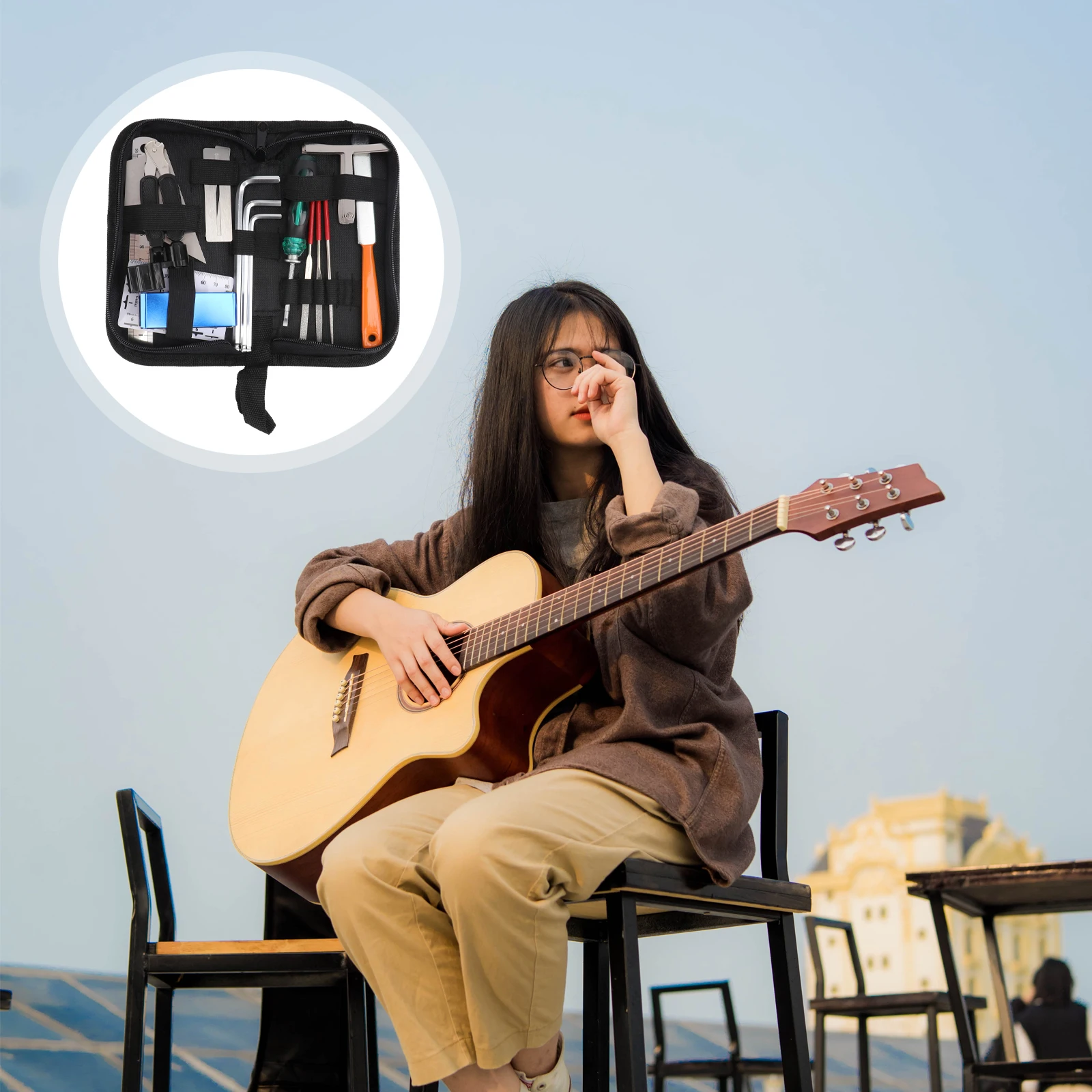 

Guitar Maintenance Tools Repair Kit for Clean Rubber Accessories Cleaning Repairing