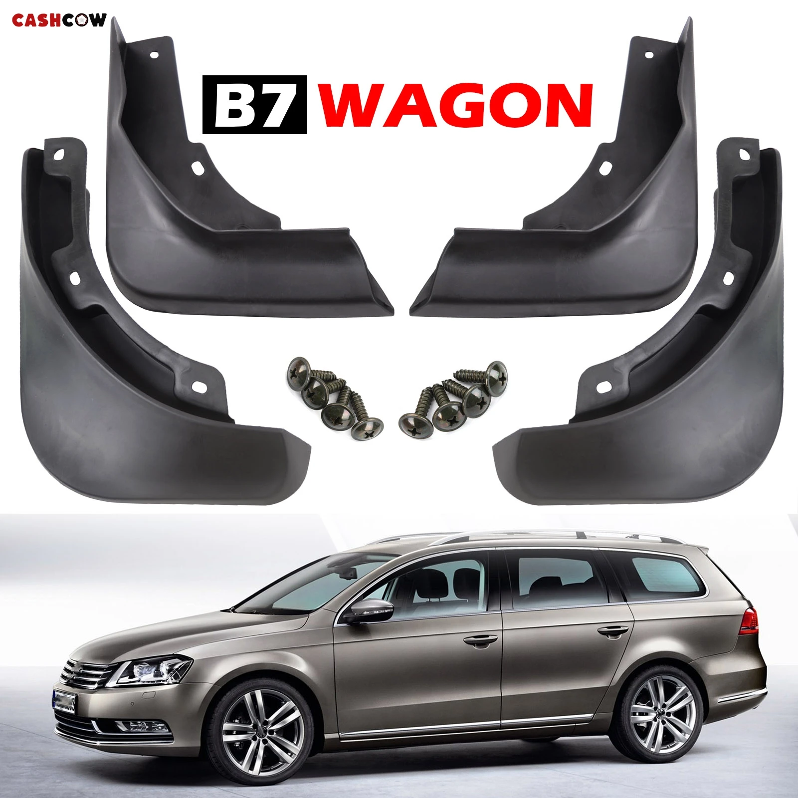 4X Car Mudflaps For VW Passat B7 3C Variant Combi Estate 2011 - 2015 Mud Flaps Splash Guard Mudguards Front Rear 2012 2013 2014