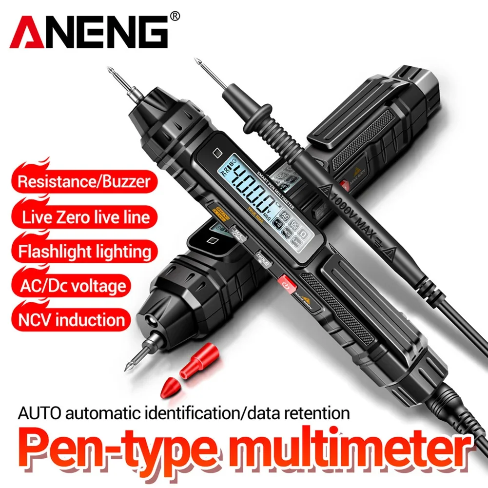 ANENG A3005 Digital Multimeter Pen Type 4000 Counts Professional Meter Non-Contact Auto AC/DC Voltage Ohm Diode Tester Tool