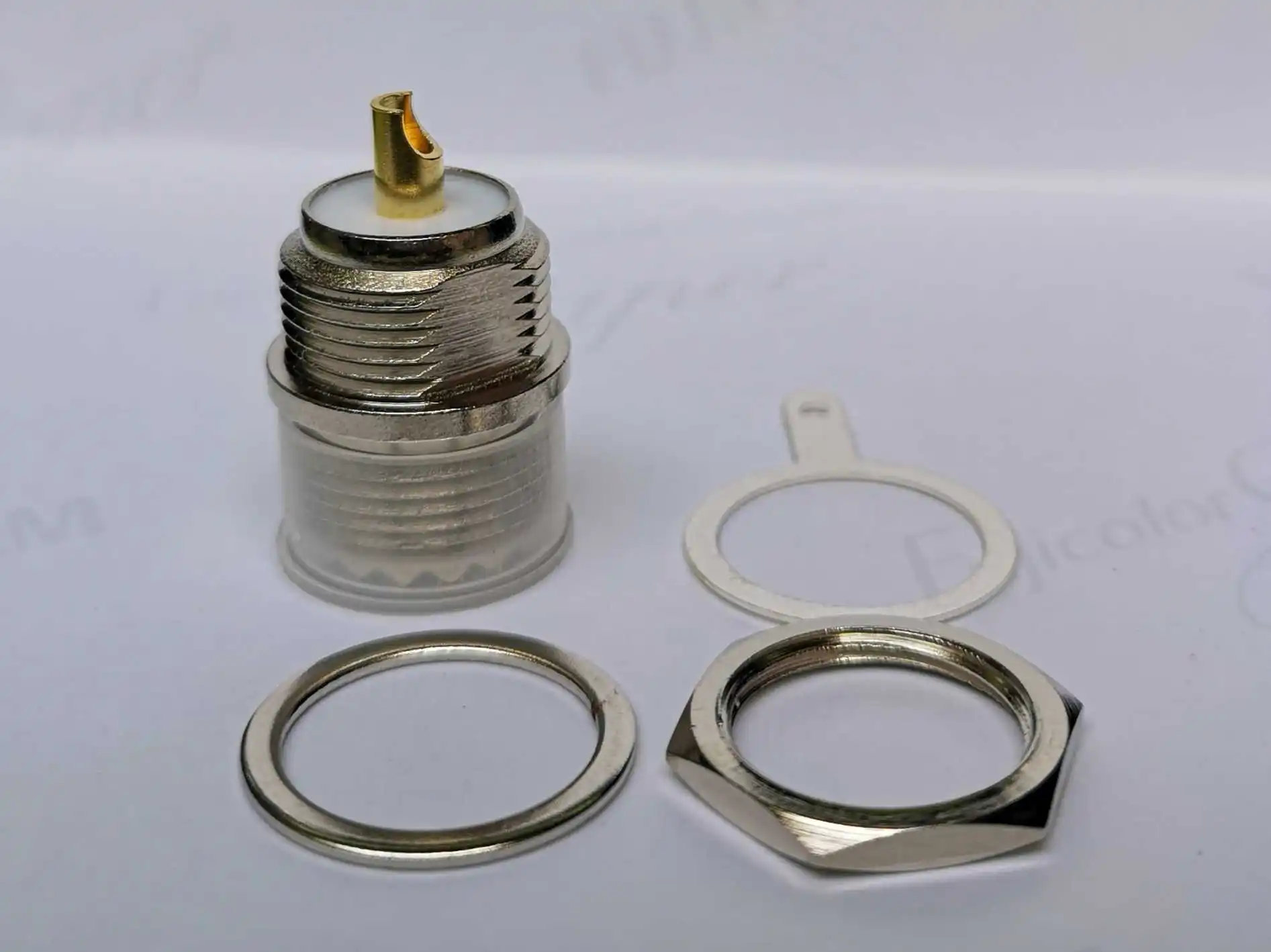 Conector RF de 5 uds UHF-KY M/UHF/SL16 enchufe hembra con junta de tuerca conector de intercomunicación