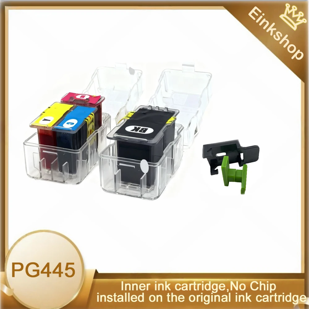 For Canon Printer 445XL 446XL Black and Color Ink Cartridge Pixma TS3140 MG2942 MG2944 MG2440PG445 CL446 Smart Cartridge Refill