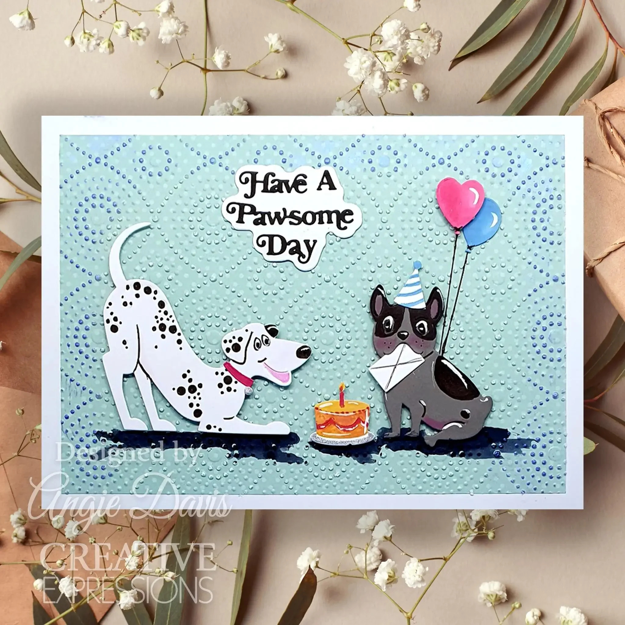 Paws and Kisses Grateful & Blessed Metal Cutting Dies Scrapbook Diary Decoration Stencil Embossing Template DIY Greeting Card