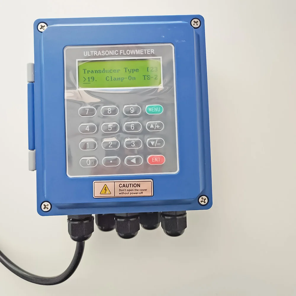 TUF-2000B-TS-2 Ultrasonic Water Flow Meter TS2 Sensor (DN25-100mm) Wall Mounted Digital Liquid Flowmeter With RS485 4-20mA