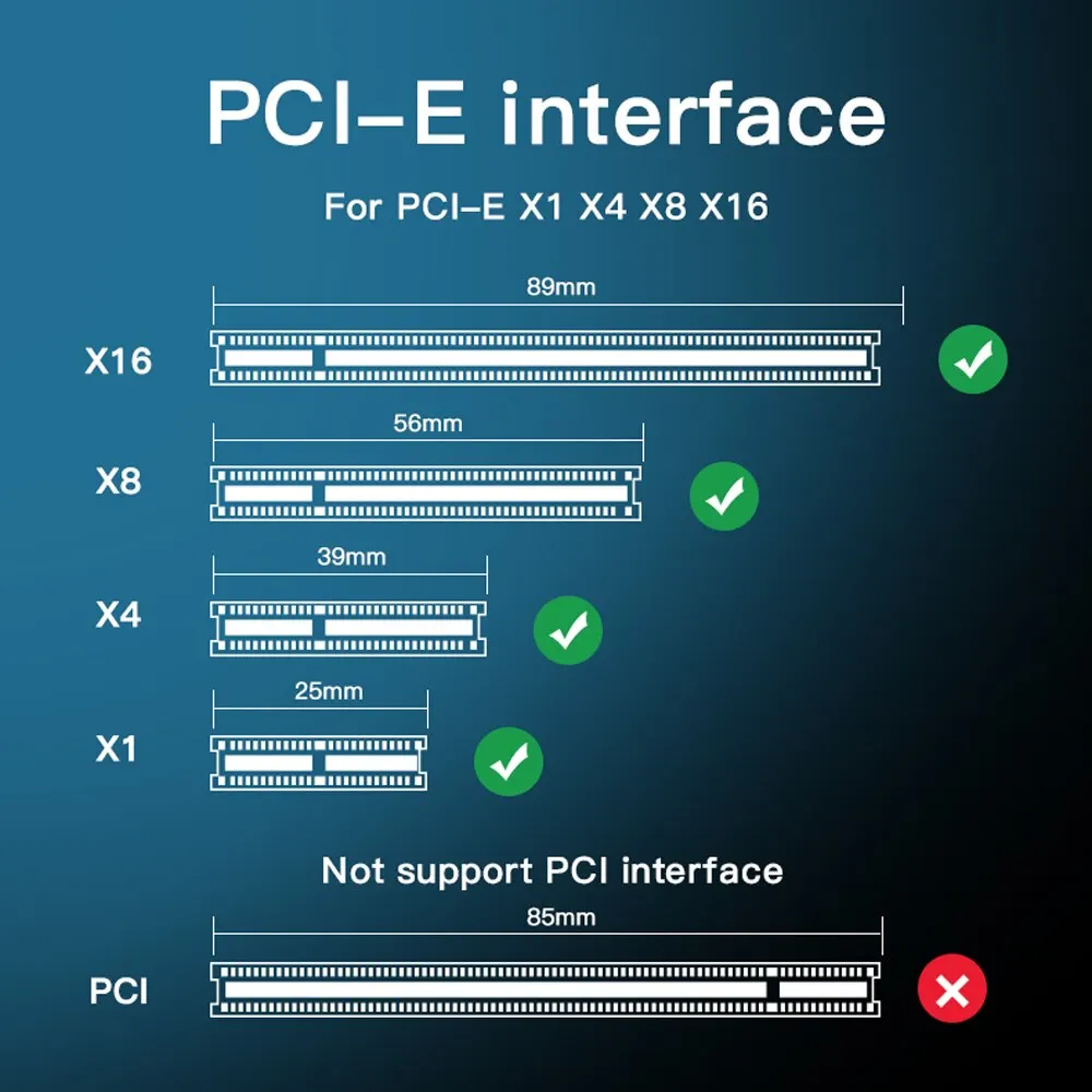 Fvi-adaptador M.2 NVME a PCIe 4,0, disipador de calor SSD de aluminio, 64Gbps, M.2 SSD, Gen4, PCIe 4,0, X1, X4, X8, X16, tarjeta de expansión para PC 5