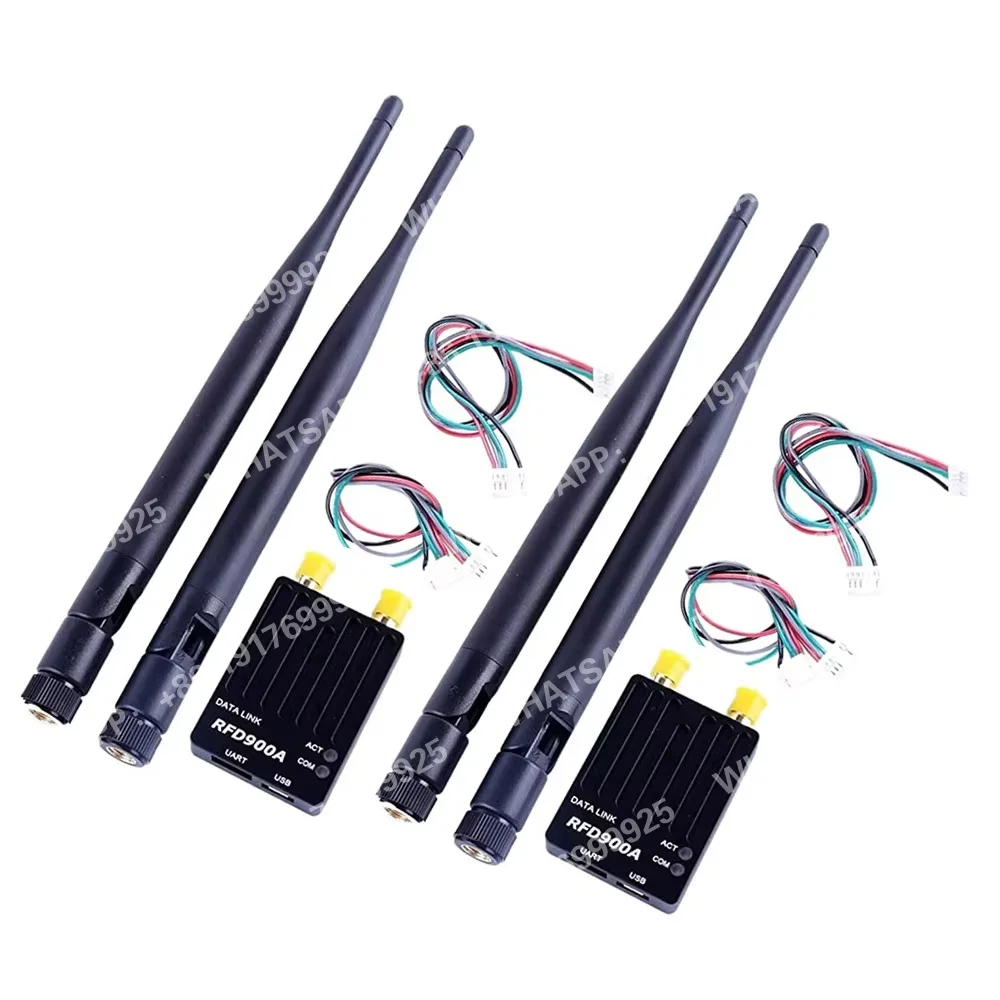 2 piezas/set Módulo de telemetría por radio Rfd900a 915mhz 32bit 3DR, transmisión de datos de alcance ultralargo de 40 km para drones FPV