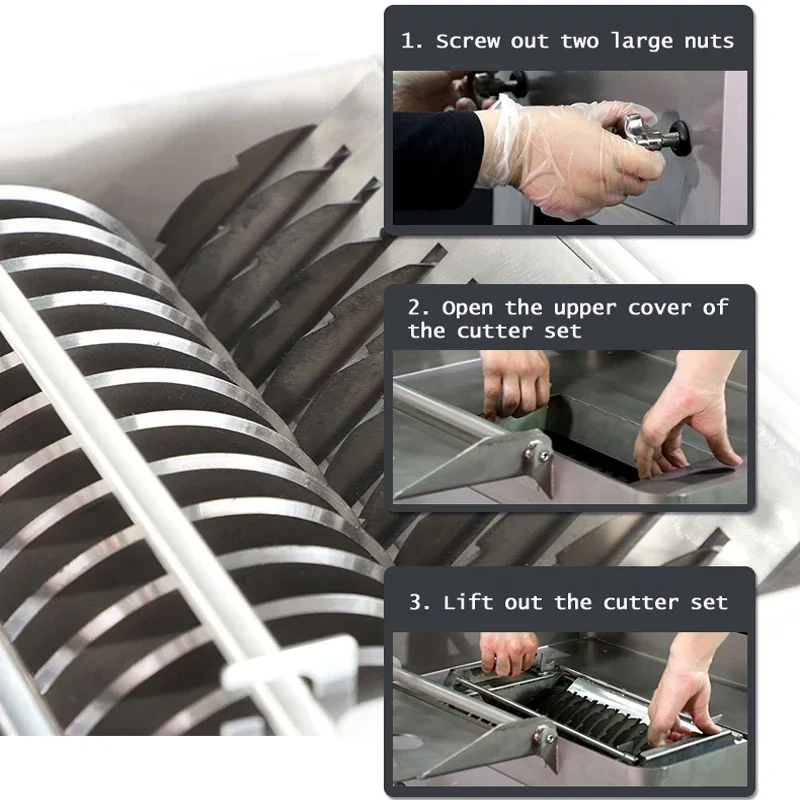 

Коммерческая мясорезка из нержавеющей стали, компактная, сверхмощная, с большим загрузочным отверстием 13*25 см