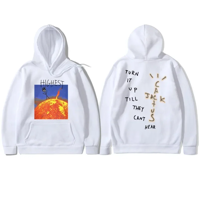 100% Cootton New jack cactus Highest Sun Astroworld Pullover Men Women Best-Quality Sweatshirts Cactus Jack Astroworld Hoodie