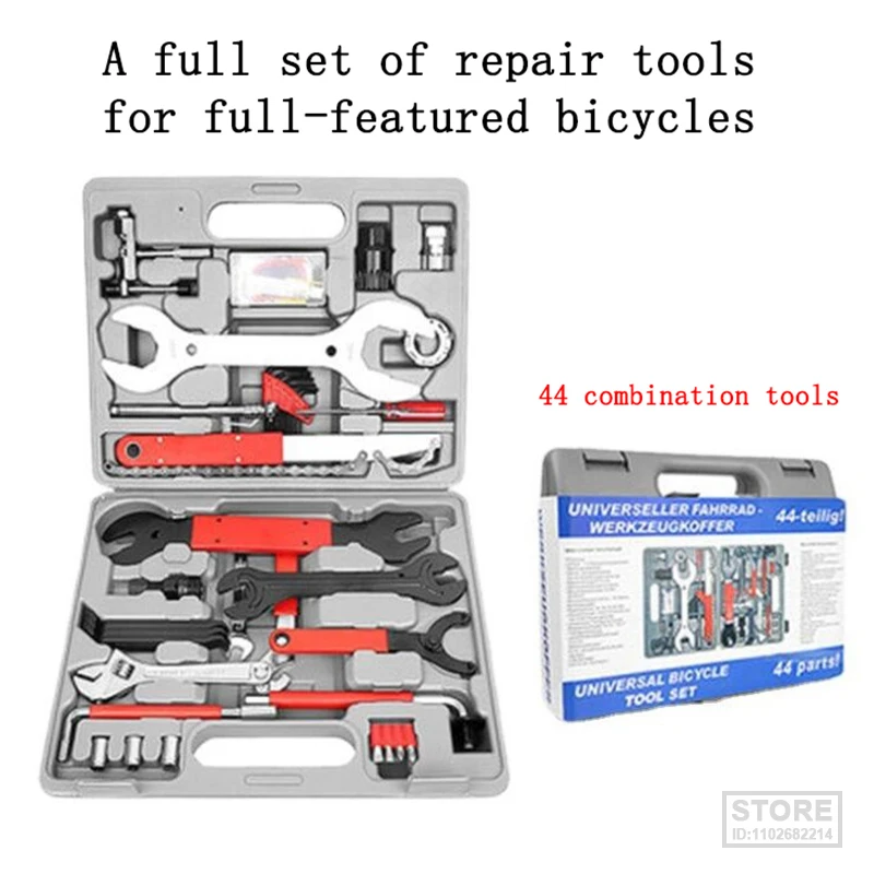 Full-featured Bicycle Repair Tool Full Set of Bike Repair Tool Kit Various Wrenches Loading Unloading Tools Cycle Accessories