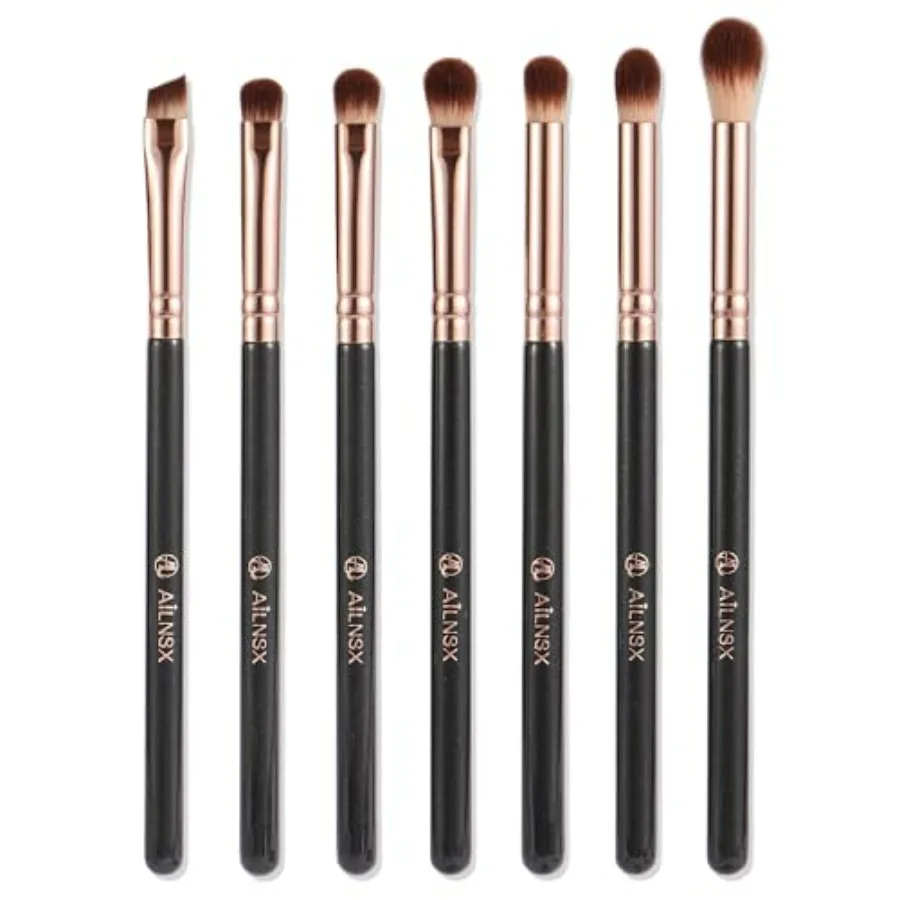

Eye Makeup Brush Set, 7 Pcs Eyeshadow Brushes for Blending, Crease, Eyeliner, Eyebrow and Detail Makeup, Soft Eye Brushes with