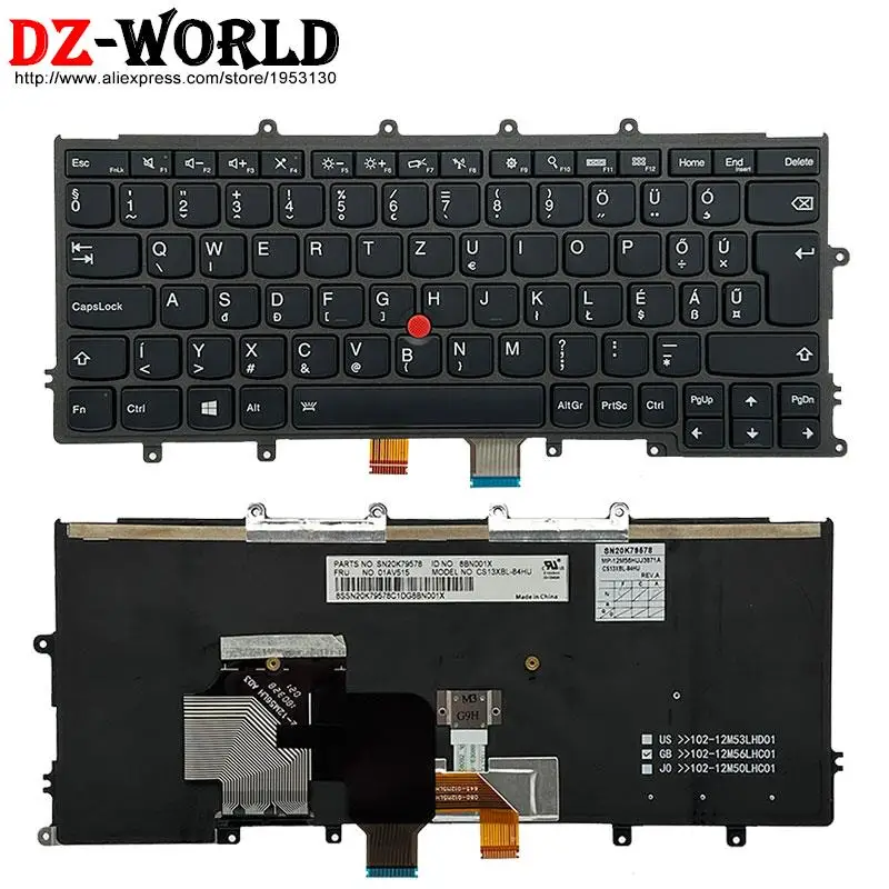 New/orig HU DE GR SWS CH SK CB SI CZ CS QWERTZ Backlight Keyboard for Lenovo Thinkpad X270 A275 X250 X260 X240 S X230s Laptop - Image 4